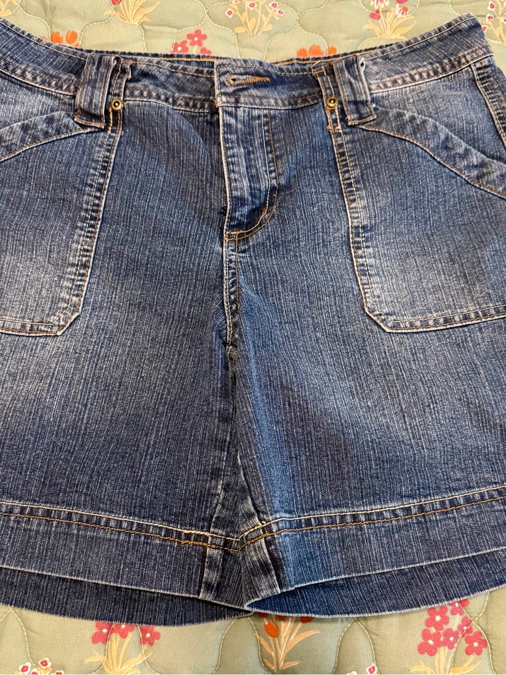 Faded Glory Blue Denim Jean Shorts